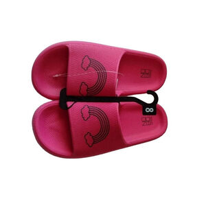 Barbie Bubble Gum PINK Flip Flops Size 8 NEW No Boundaries